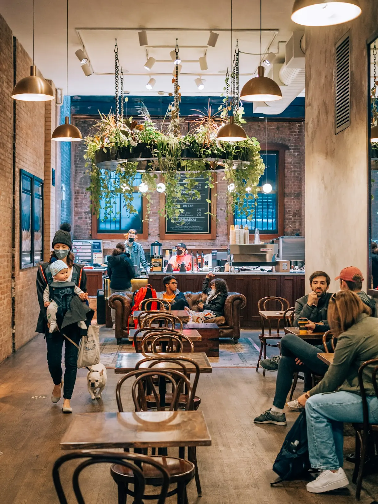 A welcoming public café for face-to-face conversation